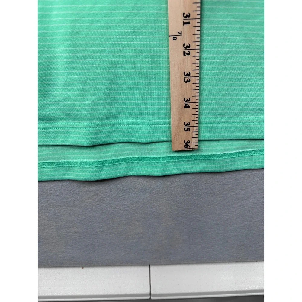 Callaway Opti-Dri Mens 2XLT Green Striped Short Sleeve Golf Polo Shirt 2XL Tall